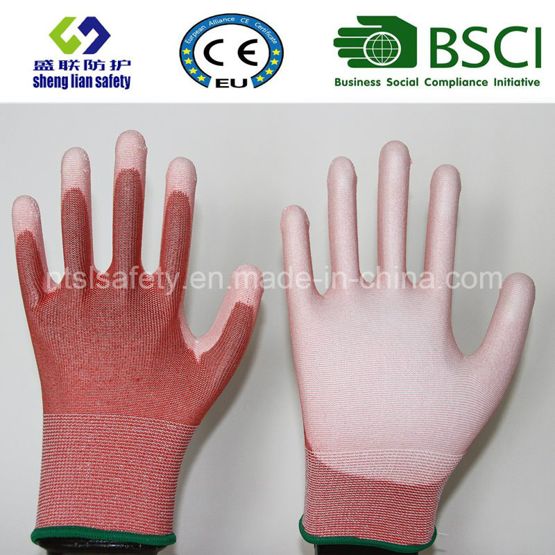 18g Cut Resistant Safety Work Glove with PU Coated