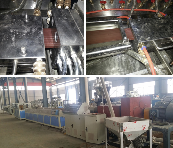 PE/PE WPC Wood Plastic Profile Production Extrusion Line