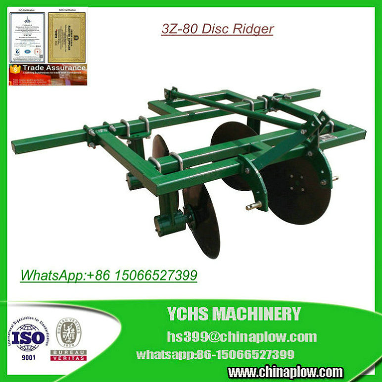 Farm Tractor Drawn Disc Ridger Plough with High Working Efficiency