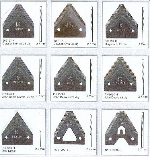 Combine Harvester Knife Blade 65mn Thickness 2mm Claas