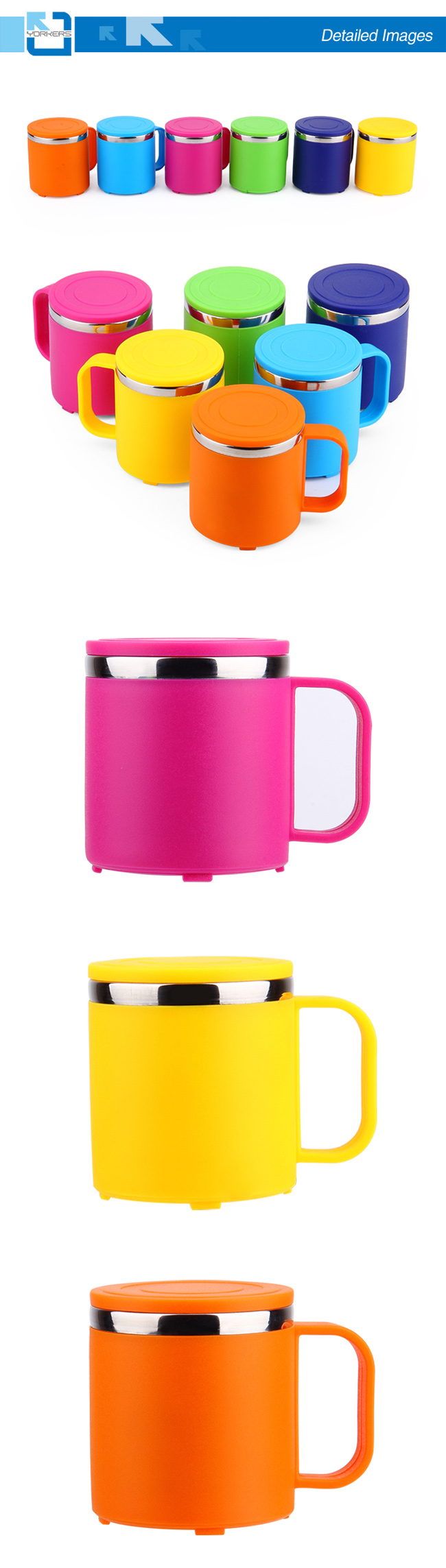 6 Colors Stainless Steel Double Wall Water Cup Drinking Cup for Children