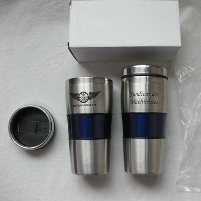 Stainless Steel Coffee Mug with Lid (CL1C-E83)