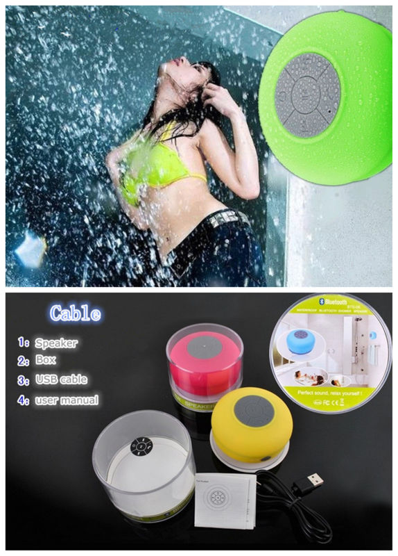 Handsfree Portable Shower Mini Speaker with Suction Cup