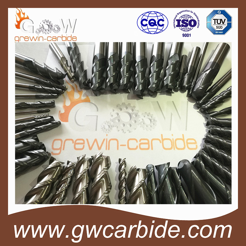 Solid Tungsten Carbide Corner Radius/Flat/Ball Nose End Mills