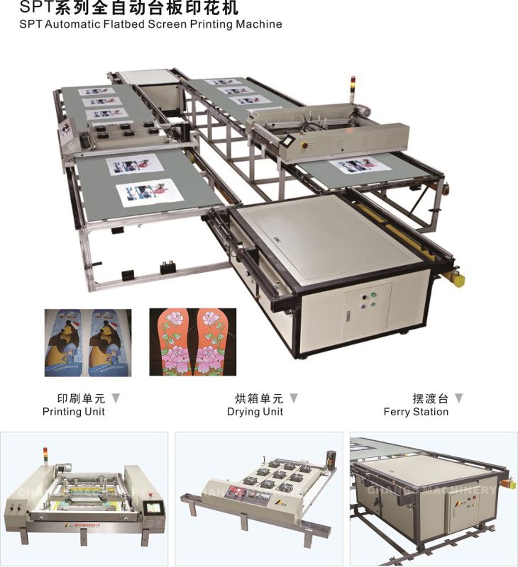 Spt Automatic Flatbed Screen Printer