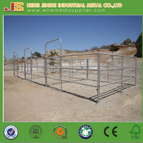 Cheap Price 6 Rails Hot Dipped Galvanized Horse Fence Panels