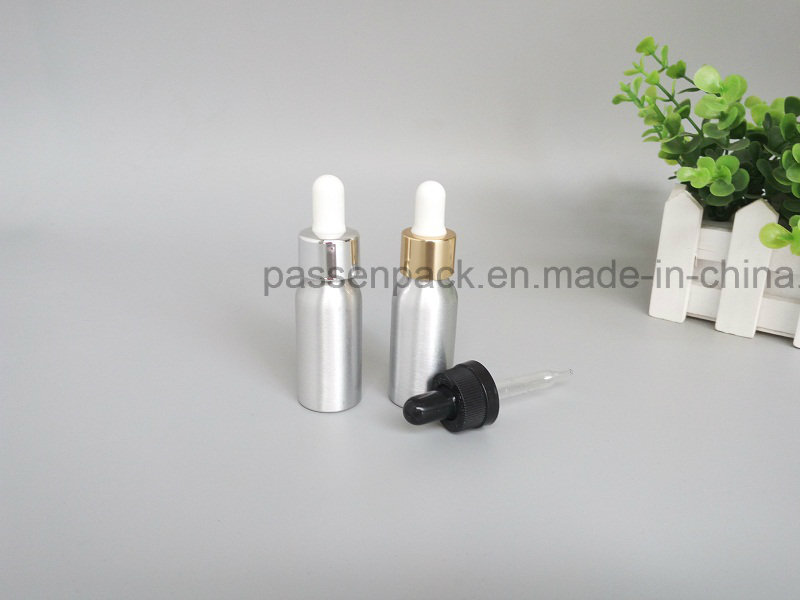 Aluminum Dropper Bottle for Comsetic Essence Liquid Packaging (PPC-AEOB-013)