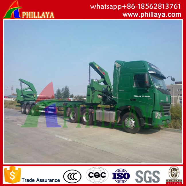 Terminal Semi Skeleton Container Side Lifter Trailer