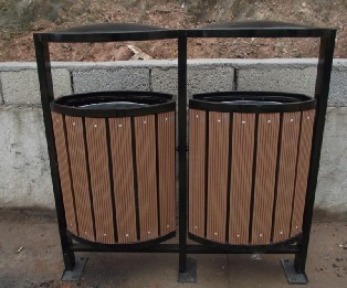 High Quanlity Outdoor Environment WPC Trash Bin