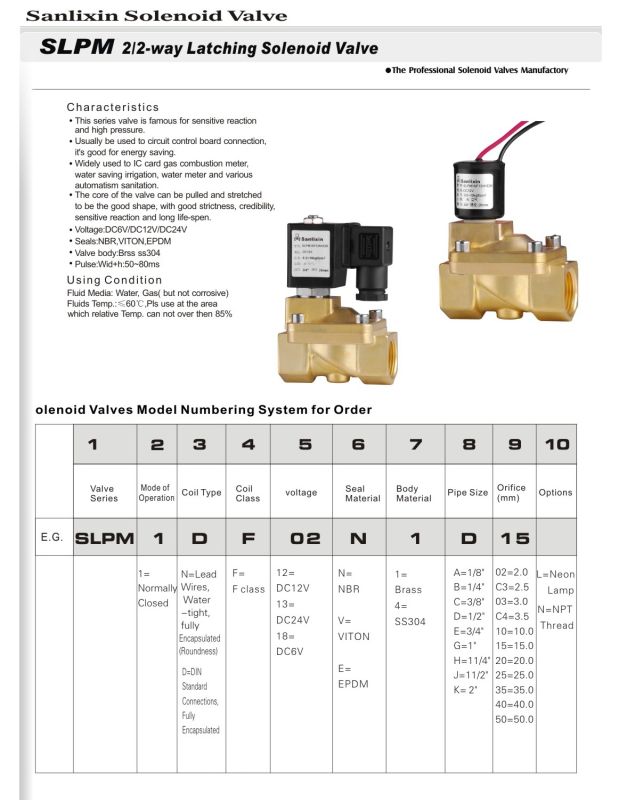 Magnetic Pulse Solenoid Valve