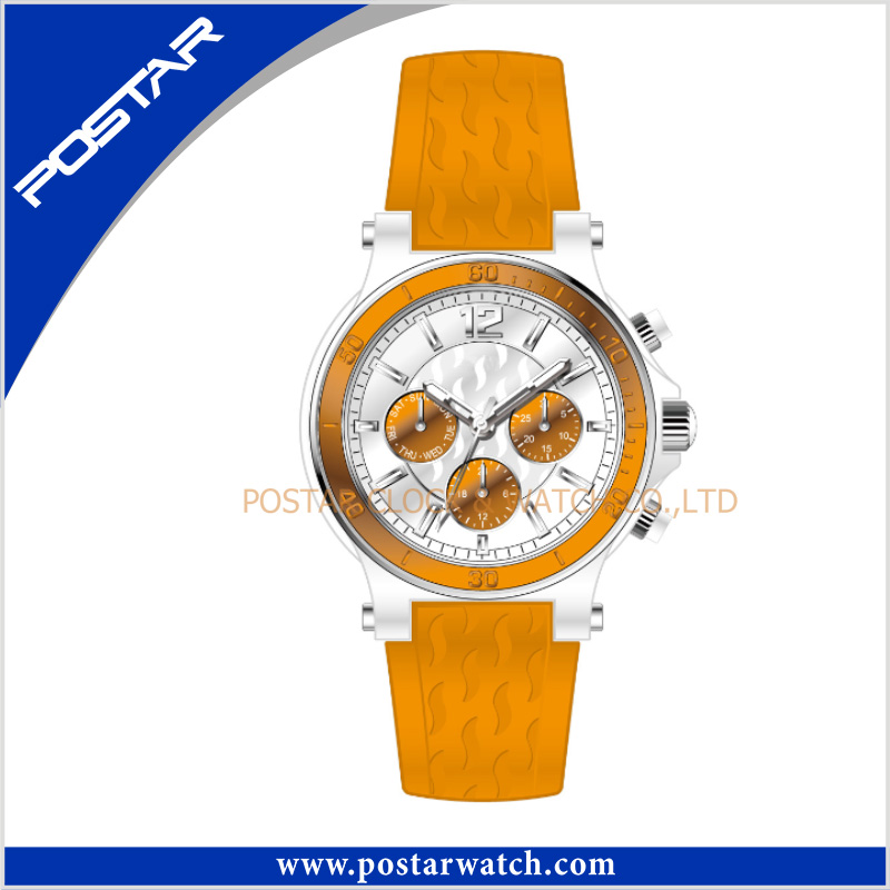 Hot Sell Quartz Waterproof Fashionable Sport Leather Watch