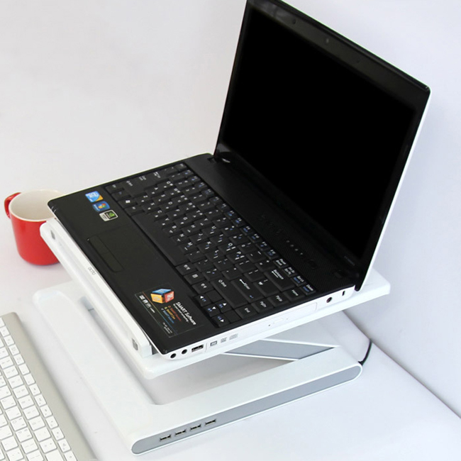 Notebook Cooling Stand with USB 2.0 4 Ports Hub