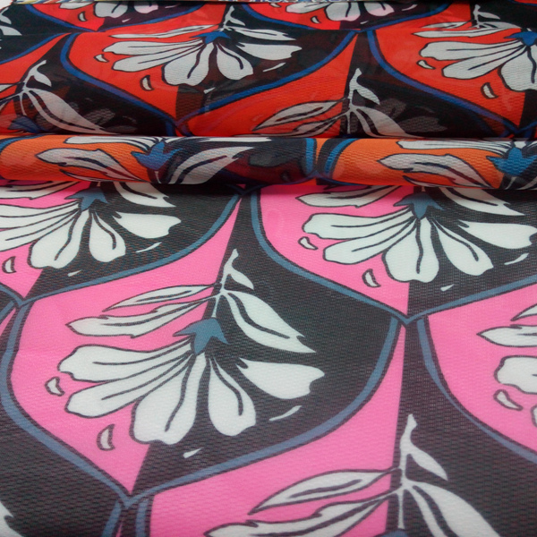 Printed Structured Garment Organza Fabric