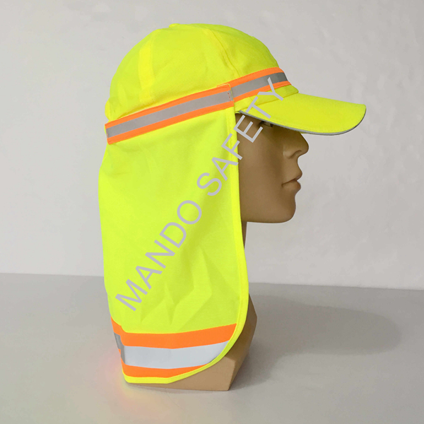 Polyester Taslon Helmet Cap with Reflective Tapes