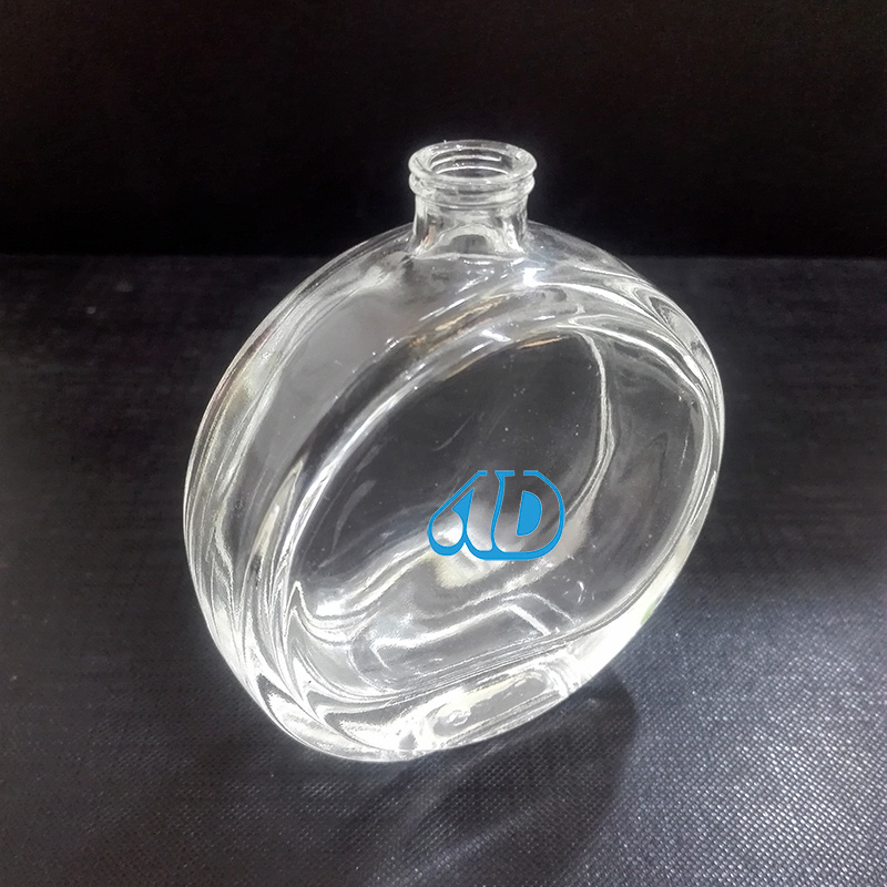 Ad-R4 High Quality Curved Perfume Glass Bottle with Polishing 55ml