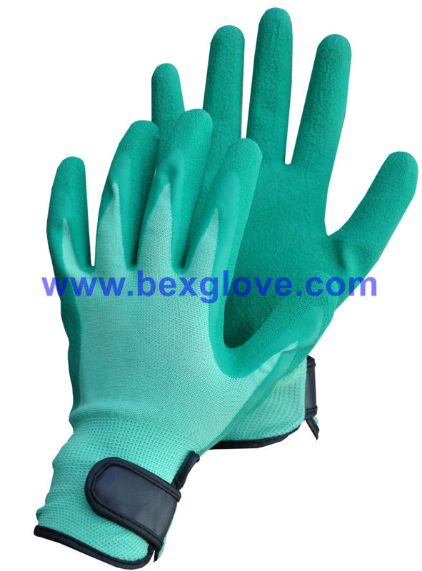 Garden Glove, 13 Gauge Nylon Latex Glove