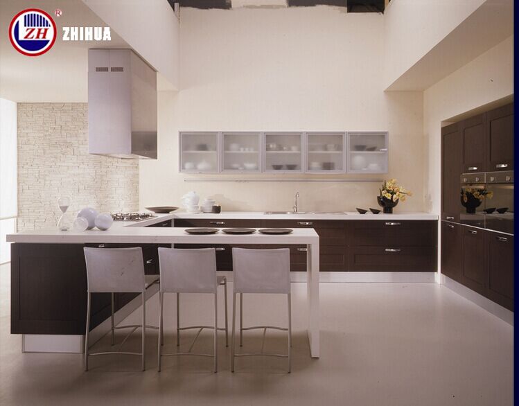 Modern Kitchen Furnitures with Edge Banding (Glossy)