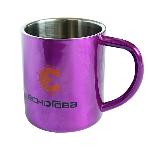 Stainless Steel Double Wall Camping Travel Carabiner Handle Mug