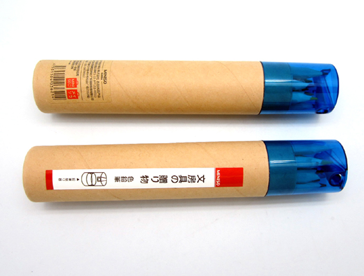 7' Wooden Color Pencil with Transparent Sharpener Cap (MP007)