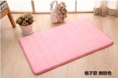 Coral Fleece Mat with Anti Slip Backing