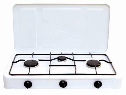 Euro Style Four Burner Camping Gas Stove with Cover