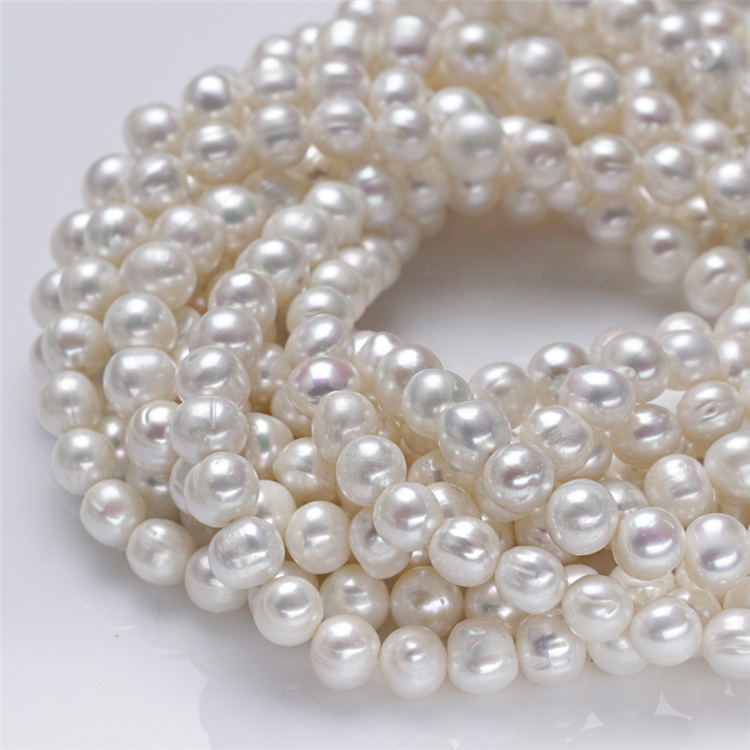 11-12mm Large Hot Sale Natural Real Freshwater Pearl Necklace Strand