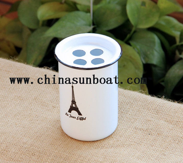 Promotional Enamel Toothbrush Cup