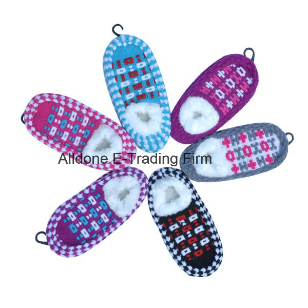 Custom Made Anti-Slip Knitted Indoor Floor Shoes Socks