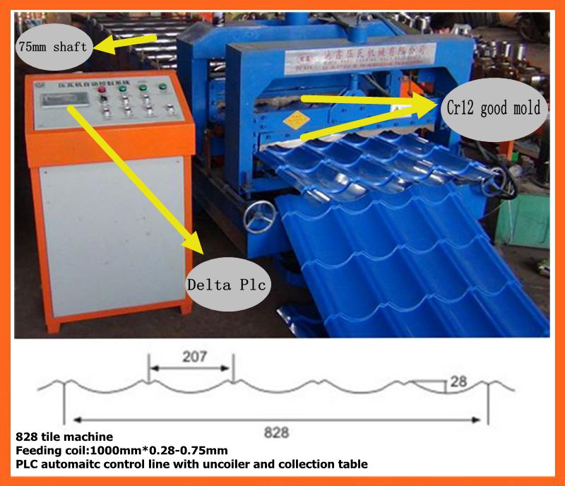 Dx Hot Sale Roof Tile Roll Former