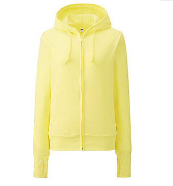 2016 Fashion Zip up Lady Fleece Sport Hoody