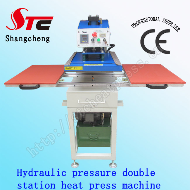 Hydraulic Pressure T-Shirt Printing Machine40*60cm Double Station Heat Transfer Machine Automatic Oil Pressure Heat Press Machine Stc-Yy01