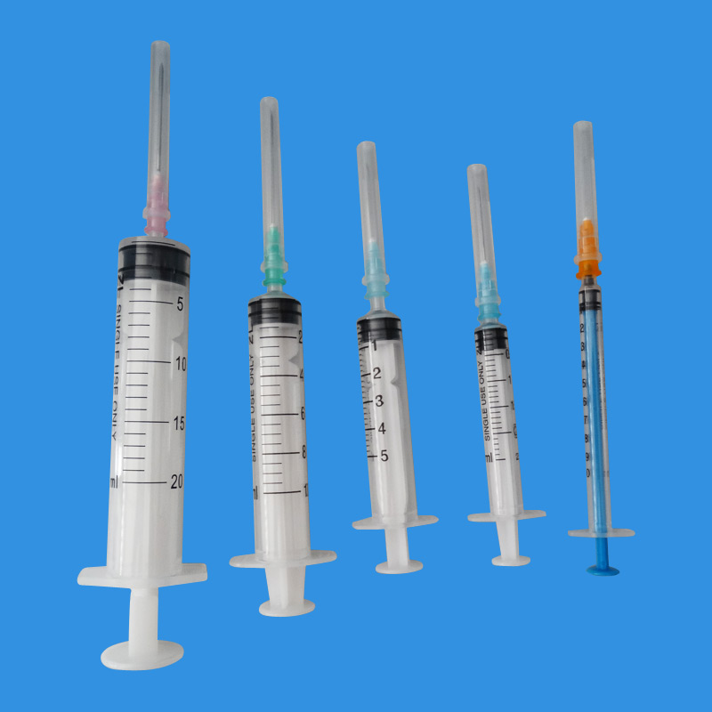 Three Parts Syringe with Needle