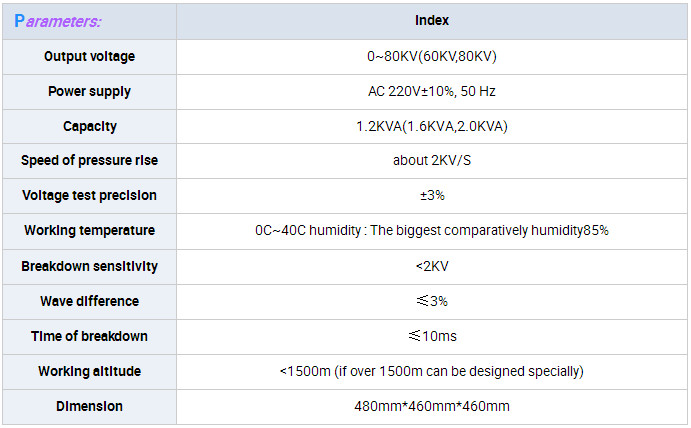 Insulation Oil Breakdown Voltage Oil Testing Unit for 0~60kv~80kv~100kv