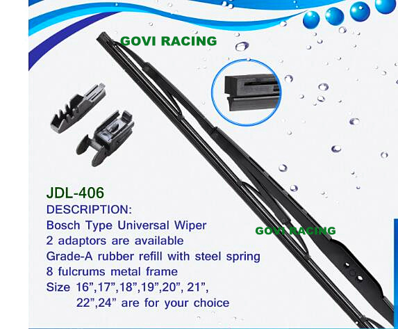 Universal Wiper Blade Windshield Wipers with Steel Spring 16''/17''/18''/19''20''/21'' /22/24'' Chosen