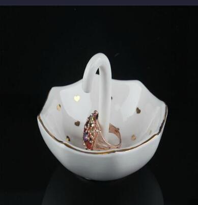 New Products Ceramic Ring Holders Exquisite Umbrella Shaped