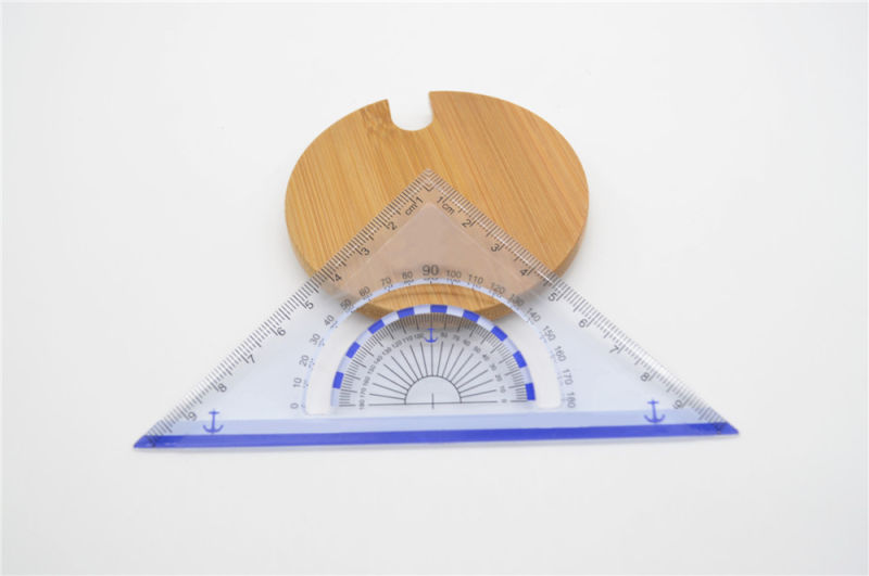 School Triangular Plastic Ruler Set for Office Stationery