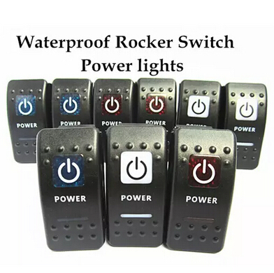 Rocker Switch 12V 24V Zombie Light LED Illuminated Waterproof 20A Spst on/off Lighted for Jeep Auto Marine Boat