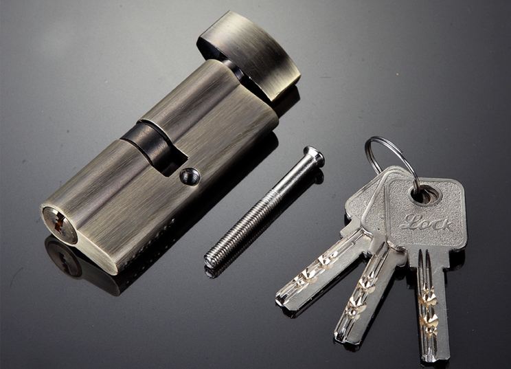 Brass Cylinder Lock, Door Cylinder Lock, Button Cylinder Lock Al-60-70-80-90