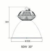 80W/50W/30W LED High Bay Light