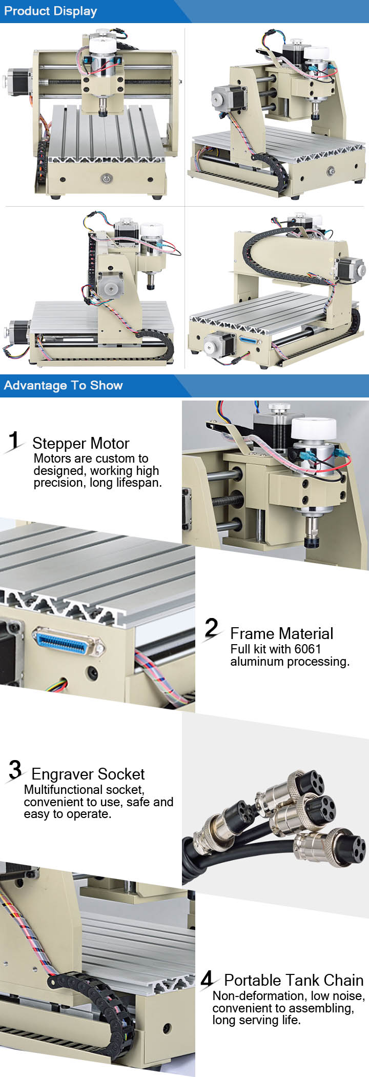Air Cooling Spindle CNC Engraver CNC Router (CNC3020T)