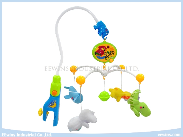 Electric Toys Baby Mobiles with Plush Toys Pandents for Baby