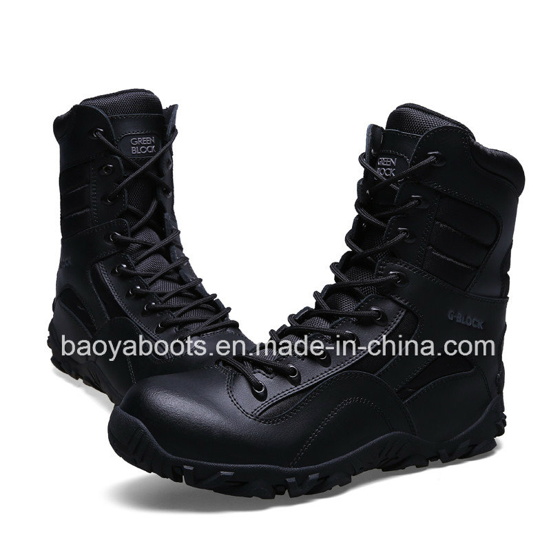 New Design Genuine Leather Military Combat Boots Police Tactical Boots (31004)