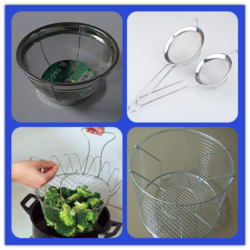 Wire Mesh Kitchen Cooking Basket