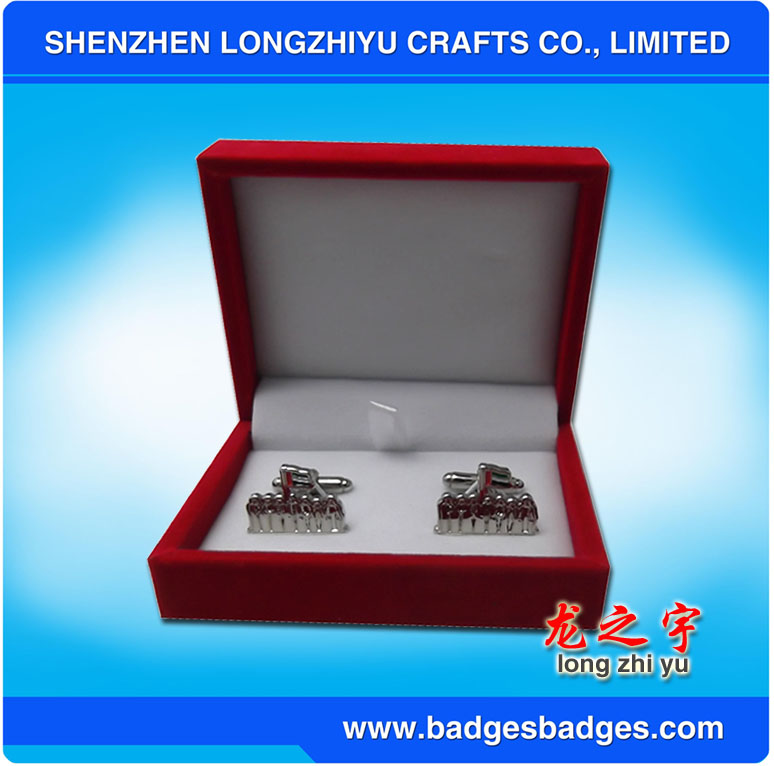 Elegant Design Cuff Links with Customer's Logo Design Printing Cufflinks Set