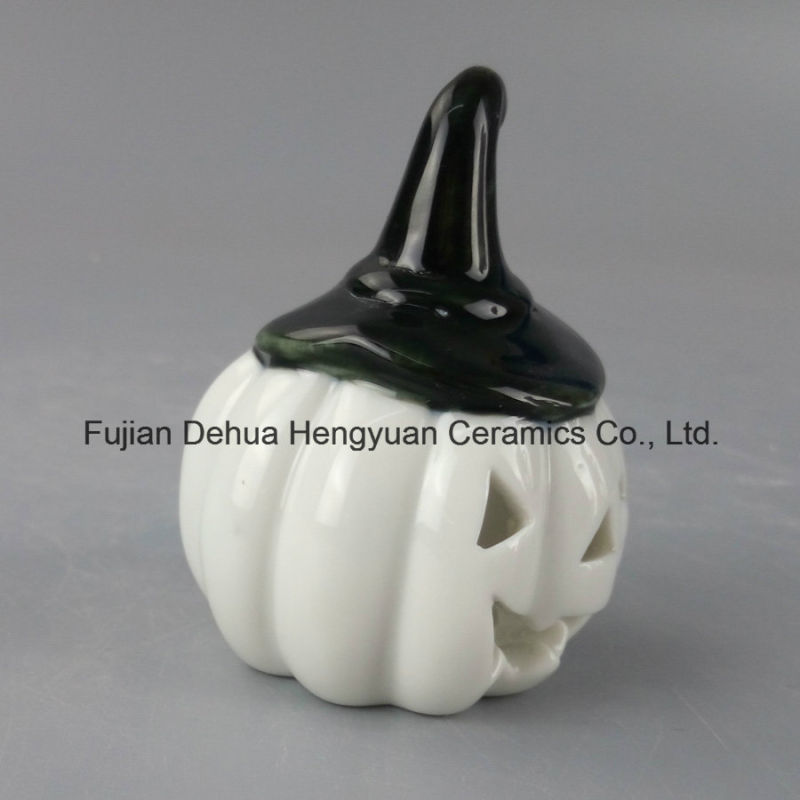 Mini Ceramic Hallowmas Decoration Pumpkin