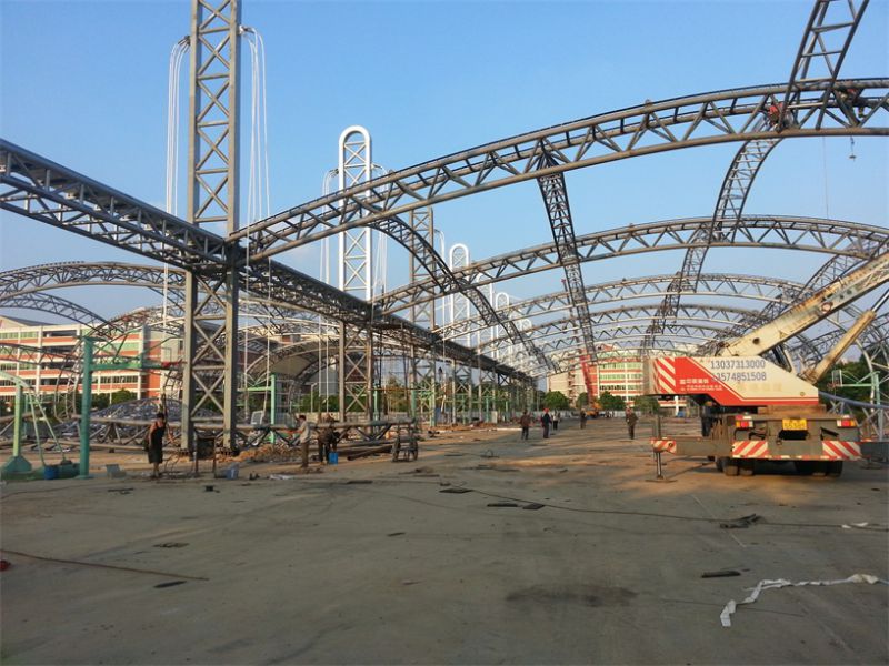 Steel Space Frame Parking Canopy