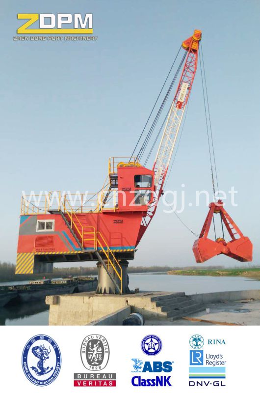 360degree Rotation Single Jib Portal Fixed Crane in Port for Loading