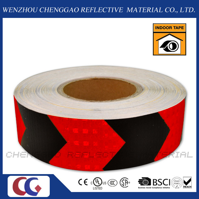 PVC Red and Black Reflective Arrow Tape for Traffic Sign (C3500-AW)