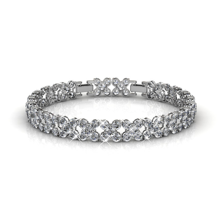 Destiny Jewellery Crystal From Swarovski Flowery Bracelet