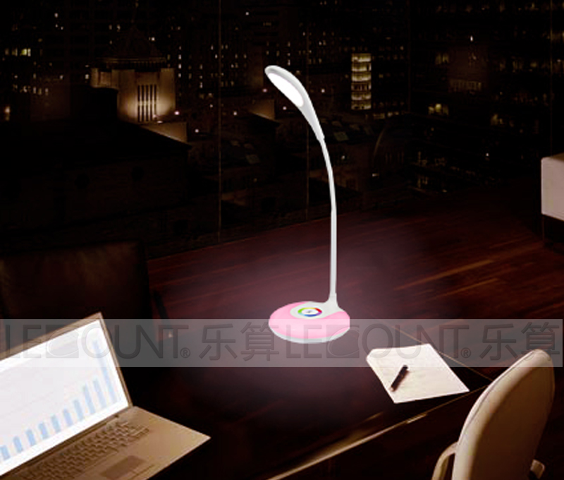 Rechargeable Flexible LED Desk Lamp with 256 Changeable Living Colors (LTB715A)